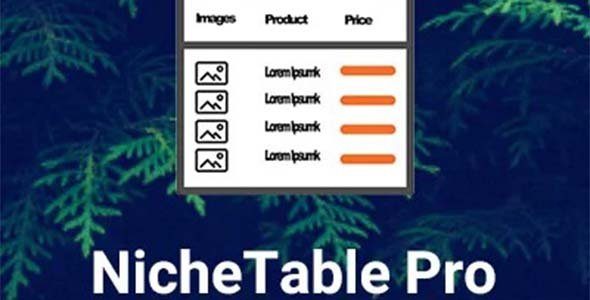 Niche Table Premium nulled plugin