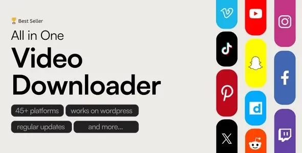 All in One Video Downloader Script nulled plugin